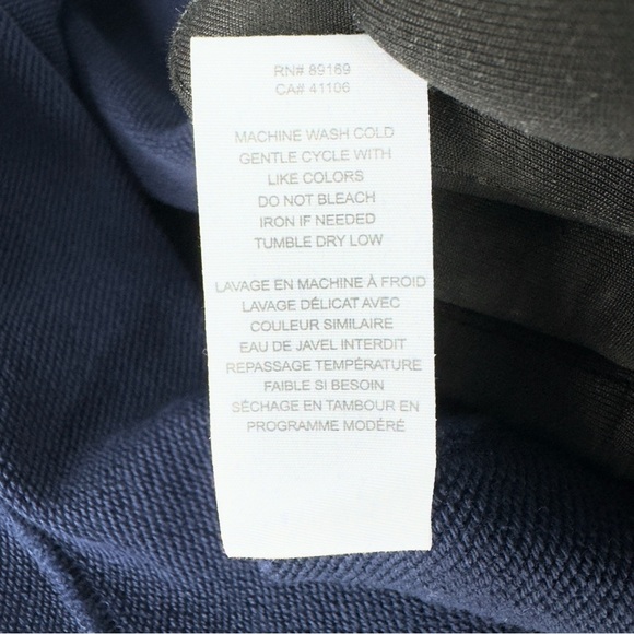 Derek Lam 10 Crosby Navy Dress with Gold Buttons on Shoulders - Picture 11 of 12